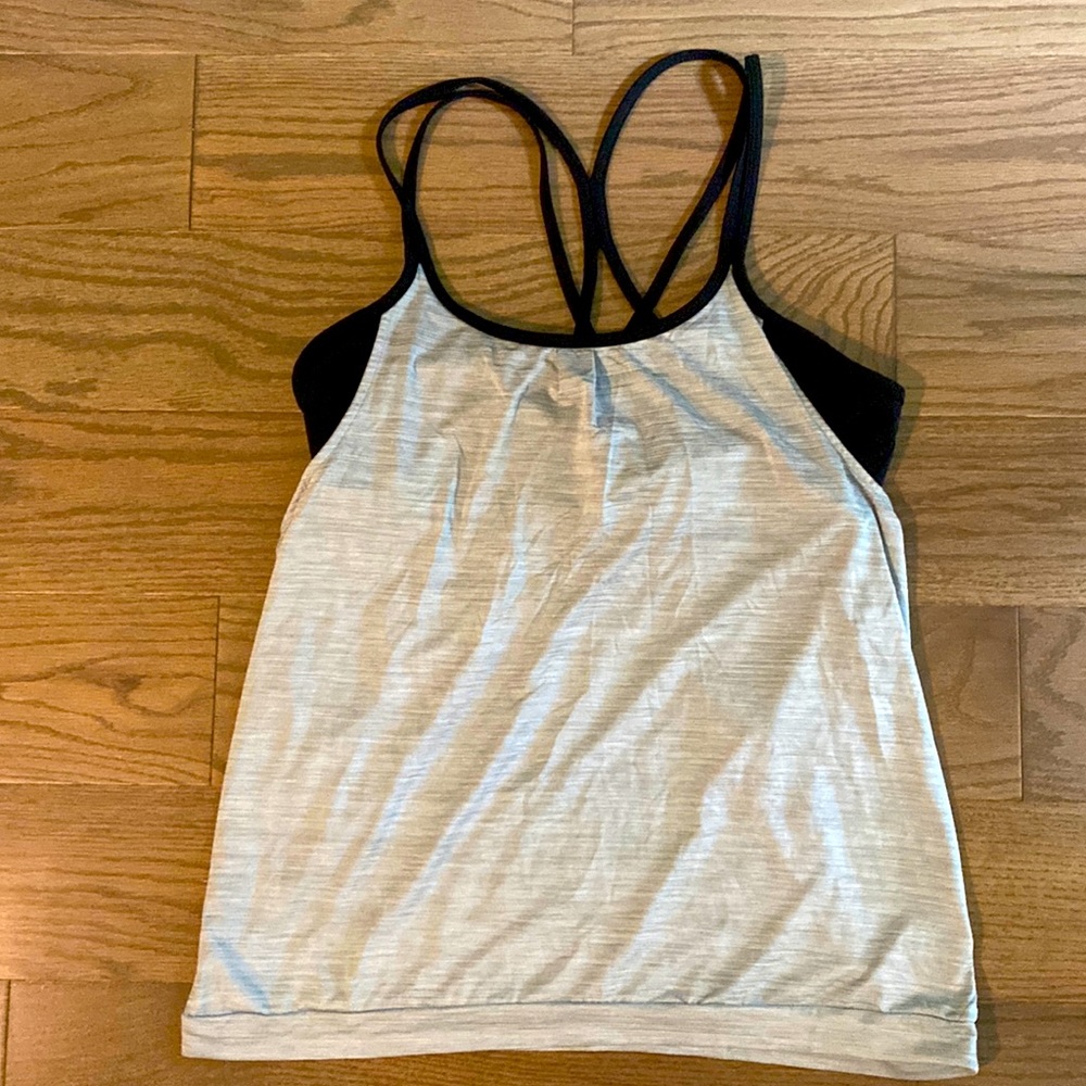 Athleta tank top w attached sports bra - XL